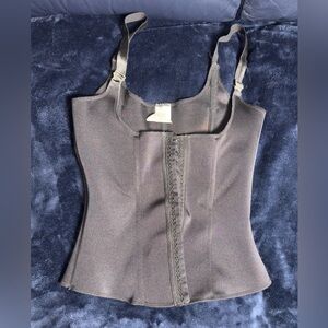 Vedette Gray Corset Top Size 36